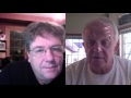 Doug Cox with Terry Wickham   Producer of the Edmonton Folk Music Festival