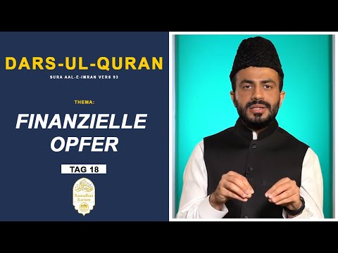 Dars-ul-Quran | Finanzielle Opfer