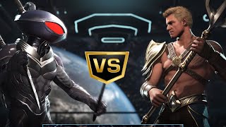 Injustice 2  : Black Manta VS  Aquaman  Gameplay [4K]