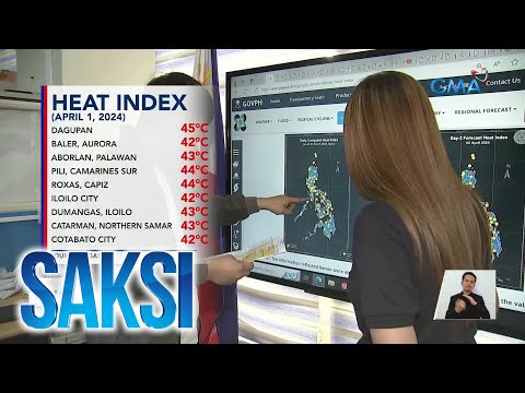 Heat index sa 9 na lugar sa bansa, umabot sa danger level; ilang lugar, nagsuspinde ng… Saksi