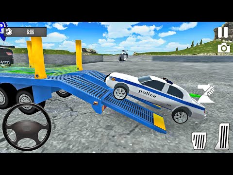 Transporting Police Ford Car in Cargo Plane - Transport Sim 3D - Android Gameplay