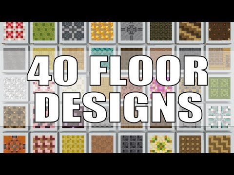 Jax and Wild - Minecraft 1.20 Inspirational Floor Designs | 40+ Floor Ideas for your Builds