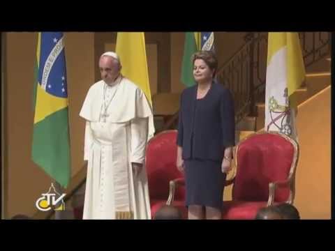 Visita do Papa ao JMJRio2013 - 22/07/2013- Bem Vindo Papa Francisco