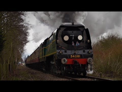 34081 '92 Squadron' returns to the Nene Valley Railway - 01/04/2018
