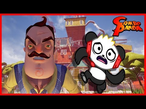 Let's Play Hello Neighbor Best Halloween Game with Combo Panda