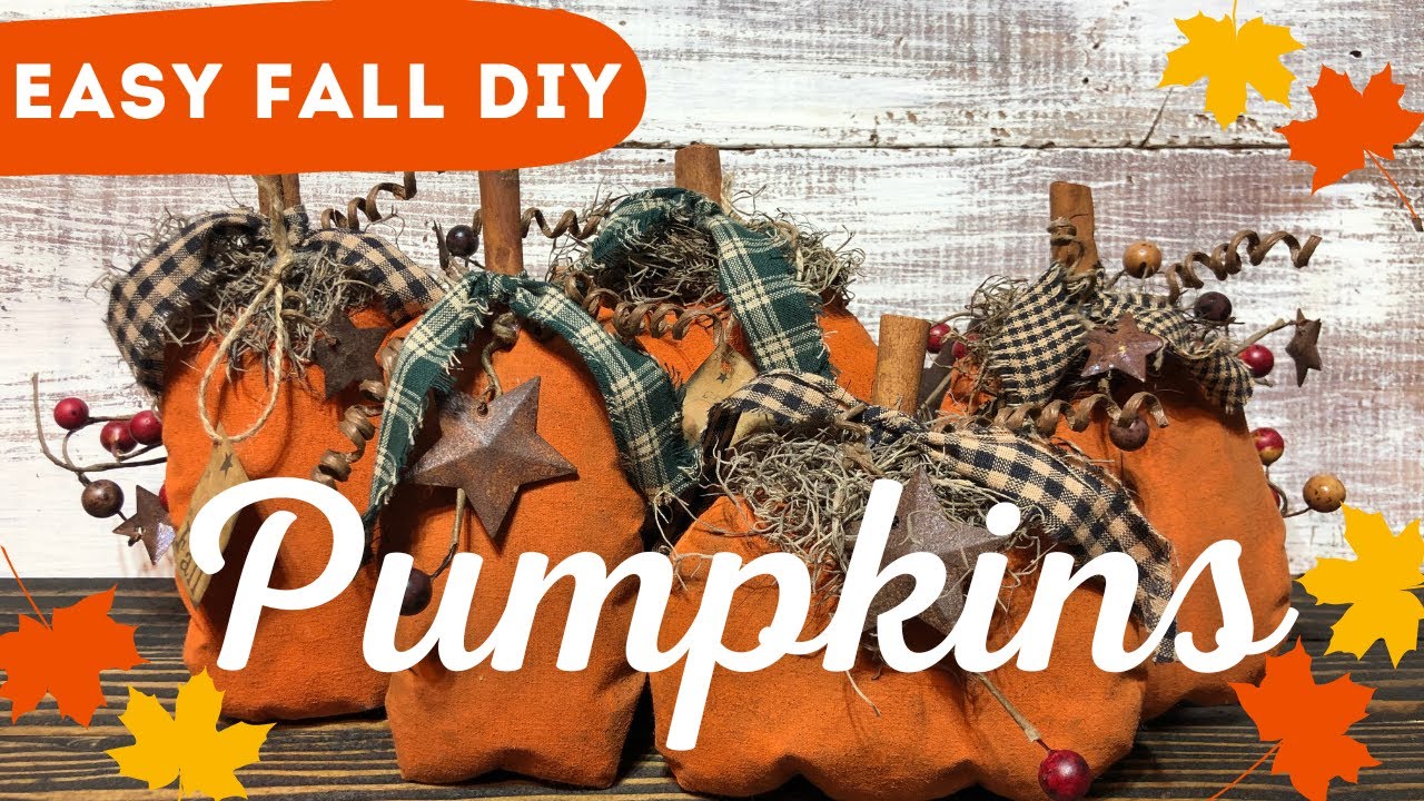 Easy Primitive DIY Pumpkins