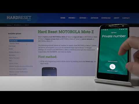 Incoming Call Presentation on Motorola Moto Z