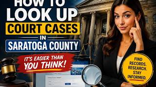 How to look up court cases in Saratoga County