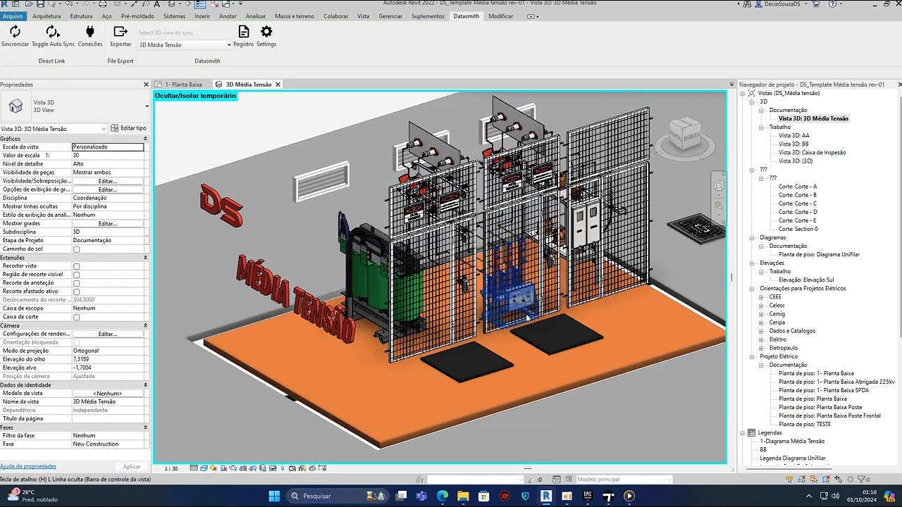 Revit Mep - Template Média Tensão