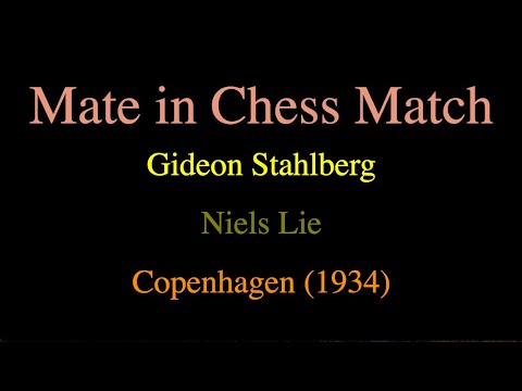 Gideon Stahlberg vs Niels Lie - Copenhagen (1934)