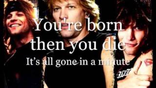 Bon Jovi - Happy Now [Lyrics]