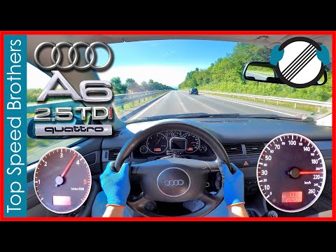 Audi A6 2.5 TDI 180HP 4B C5 Quattro 2003 AUTOBAHN POV TOP SPEED 🚀