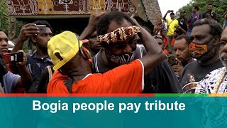 Bogia people pay tribute 
