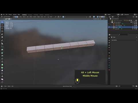 Blender - Proportional Editing (bending)