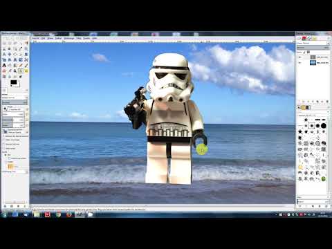 Bildbearbeitung mit Gimp 04: Freistellen / Bildmontage (LEGO Star Wars - Stormtrooper)