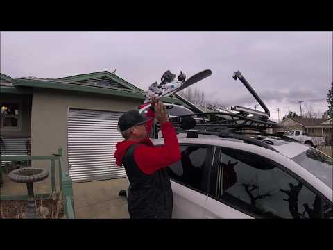 THULE SNOWBOARD RACK install on a Thule basket rack