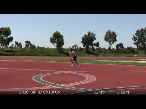 2010-04-07 CV10P06  High Jump Training - Tora Harris