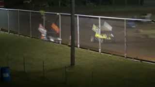 preview picture of video 'Ohio Valley Speedway OVSCA Sprint Car Feature 8-9-2014'