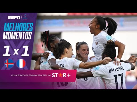 ISLÂNDIA ARRANCA EMPATE NO FIM COM A FRANÇA E AVANÇA NA EURO FEMININA | MELHORES MOMENTOS