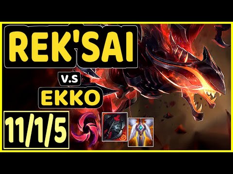 DIAMONDPROX (REK'SAI) vs EKKO - 11/1/5 KDA JUNGLE CHALLENGER GAMEPLAY - EUW