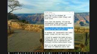 How to Fix Windows 10 Microsoft Surface Video Player and Sound Issue