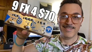 Video thumbnail for 9 Guitar Effects for $70? Donner Alpha FX Mod, Delay, Reverb - Demo by Demonic Sweaters