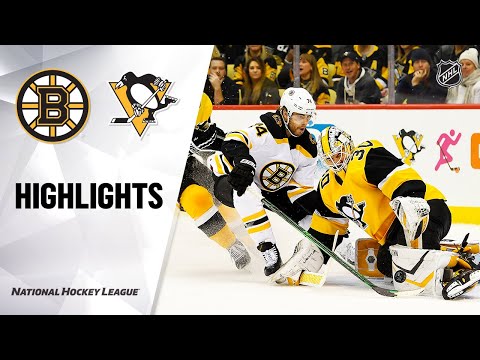 NHL Highlights | Bruins @ Penguins 01/19/20