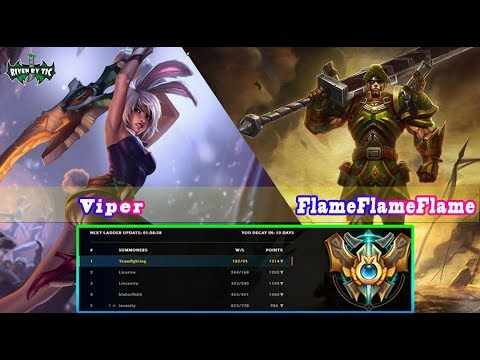 [ Viper ] Riven vs Jarvan 4 [ FlameFlameFlame ] -  Best Riven Plays - Viper Replays