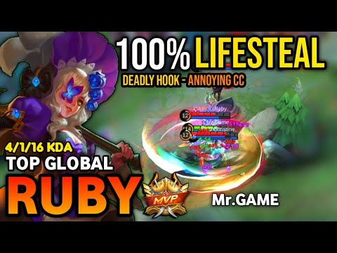 RUBY BEST BUILD 2022 | TOP GLOBAL RUBY GAMEPLAY | MOBILE LEGENDS