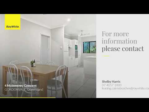 4 Mcsweeney Crescent, Gordonvale, QLD 4865, 4 રૂમ, 2 બાથરૂમ, House