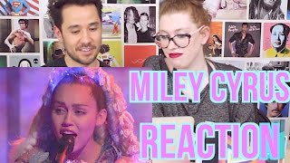 MILEY CYRUS - Cries during Twinkle Song - REACTION - Live on SNL