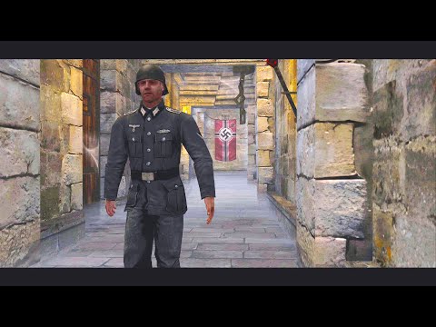 RealRTCW 5.0 Walkthrough - Part 1 | Escape | [REALISM] All Gold + All Secret Zones