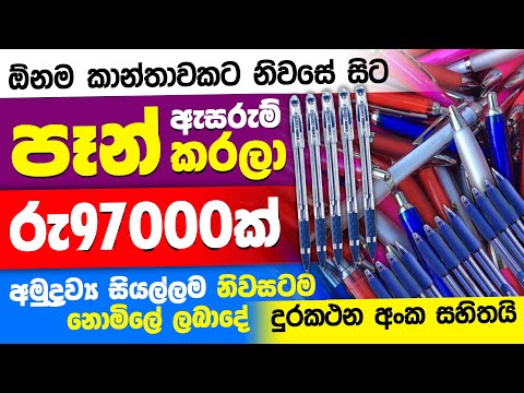 පෑන් ඇසුරුම් ස්වයං රැකියා | swayan rakiya at home 2024 | swayan rakiya at home | swayan rakiya