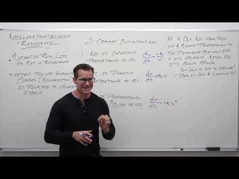 Acceleration and Velocity with Resistance (Differential Equations 39)