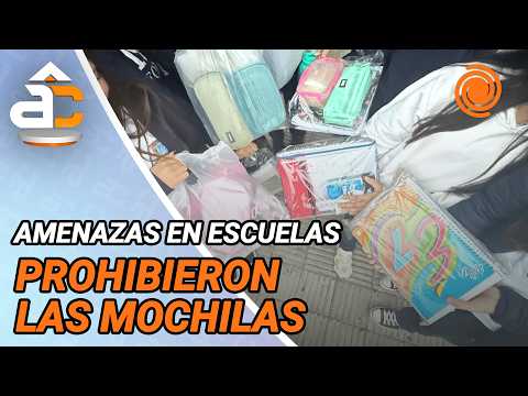 Una ESCUELA de Córdoba PROHIBIÓ MOCHILAS tras AMENAZAS: ingresan solo con bolsas transparentes