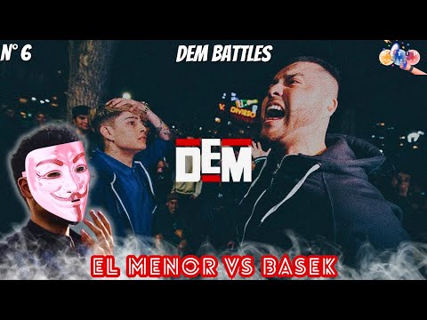 🔥BASEK PONE EN APRIETOS A EL MENOR🔥 | REACCION A EL MENOR VS BASEK FECHA 6 DEM