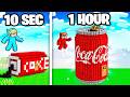 10 Seconds Vs 1 Hour COCA COLA House Challenge