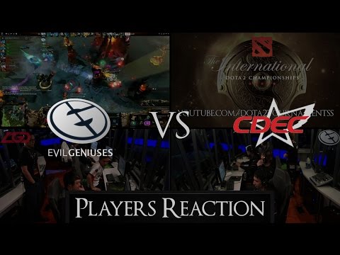 Dota 2 TI5 Grand Final CDEC vs EG - Players Reaction