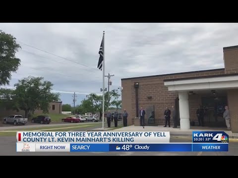 Yell County Sheriff's salute officer killed in line of duty three years ago today