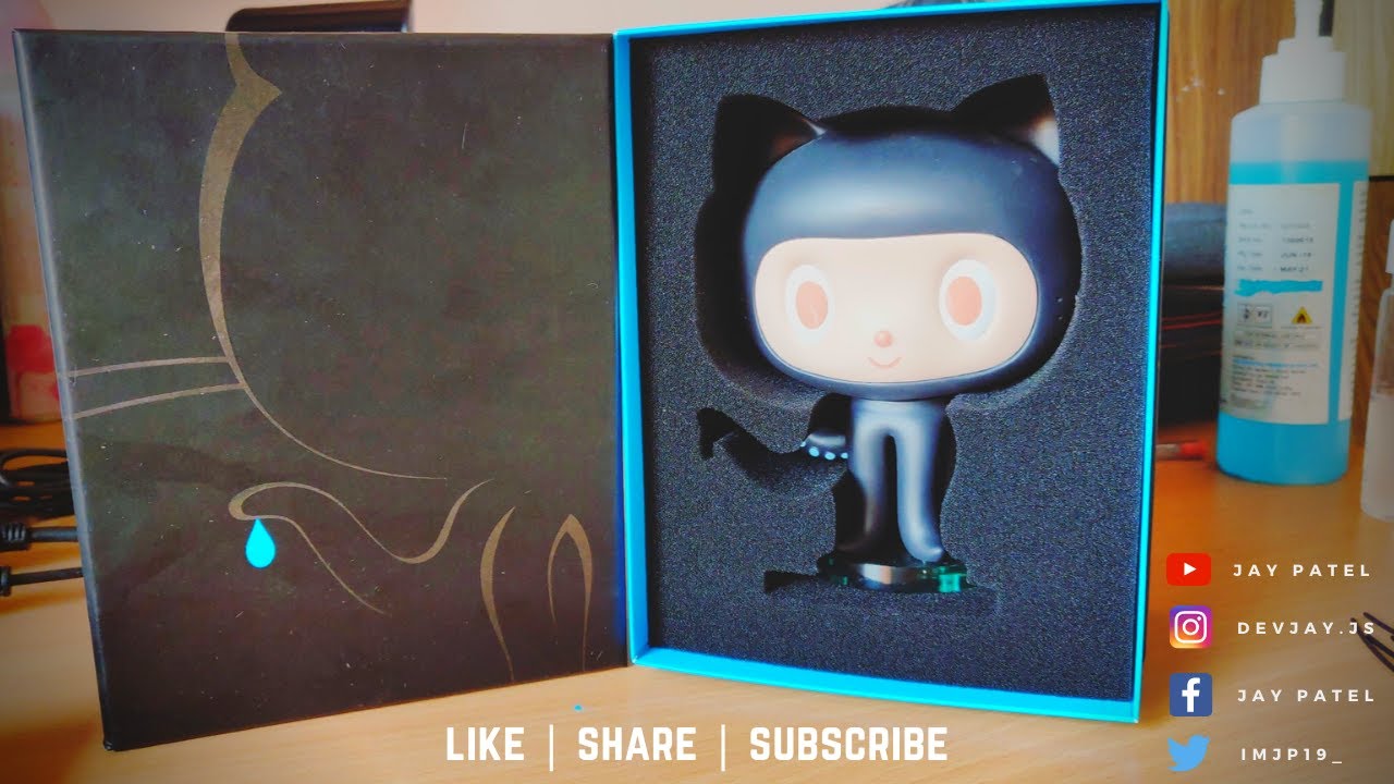 Octocat  Unboxing | GitHub Swags | GitHub Education | MyOctocat Challenge | Hackathon | MLH