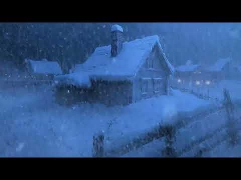Intense Winter Storm in the Mountain | Heavy Wind Sounds & Strong Blizzard |Sounds for Sleep & Study