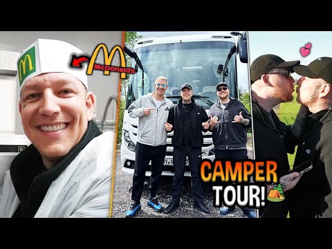Monte als McDonalds MITARBEITER!😂 LUXUS-Camper Tour ft. Schradin, Zarbex & Trymacs |MontanaBlack IRL
