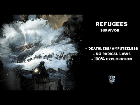 Frostpunk - Refugees - Survivor, Deathless, No radical laws, Best ending (2025) | 4K