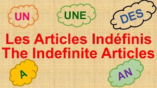 Learn French Indefinite Articles for Beginners