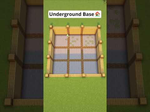 Minecraft Ultimate Underground Base🏠 #shorts