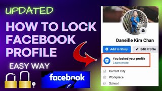 How To Lock And Unlock Facebook Profile | Easy Way | (UPDATED) #1 Method | Lg