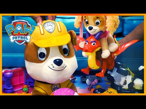 Spin Master PAW PATROL Pliušinis šuniukas-patrulis MARSHALL, 22cm video