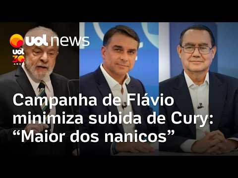Campanha de Flávio Bolsonaro minimiza crescimento de Augusto Cury nas pesquisas: ‘Maior dos nanicos’