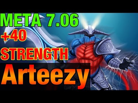 Arteezy Sven +40 Strenght ULT - Sven 60% Winrate in 7.06 - META 7.06 - Dota 2