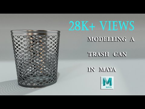 Trash Can Modeling In Maya Maya Modeling For beginners